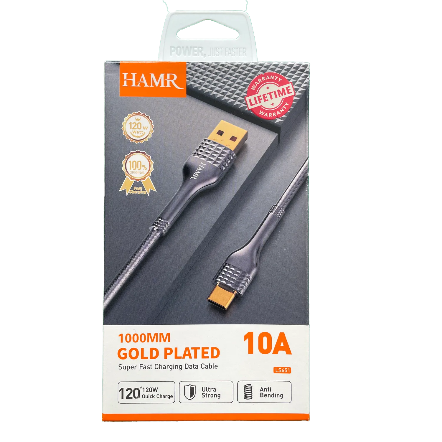 macro-micro-c-light (3) کابل Type-C اصلی HAMR LS651 فست شارژ 5 آمپر با دوام بالا - تصویر 1